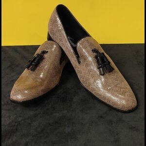 MEN'S AMALI METALLIC SLIP ON WITH PATENT TASSELS